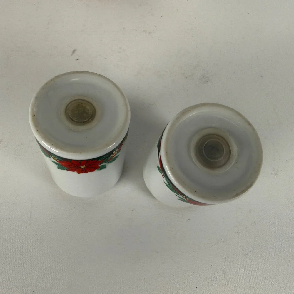 Vintage‎ Tienshan Deck the Halls Salt & Pepper Shakers 1994 Boxed Set